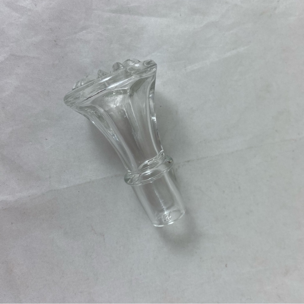 Anchor Hocking Vtg Star of David Glass Oil Vinegar Cruet Set w/ Stopper 7.5” T - Picture 10 of 13